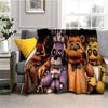 Manta de Franela Suave y Cálida para Juego de Terror F-FNAF Freddy Película Manta de Sofá para Dormitorio Sala de Estar Cama Viaje Camping Picnic Regalo