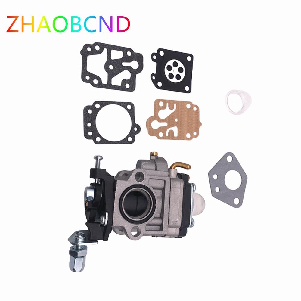 15mm Carburetor Kit For 43CC 52CC 47CC 49CC Brush Cutter with Seal Hose Petrol Filter Spark Plug For CG430 CG520 BC430 BC520 Carburetors Jets 1
