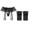 Garter Set Lace Sexy Stockings Seduction Perspective Long Barrel Garter Socks Hot Adult Sex Underwear