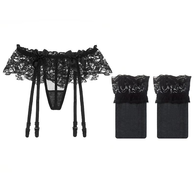 Garter Set Lace Sexy Stockings Seduction Perspective Long Barrel Garter Socks Hot Adult Sex Underwear