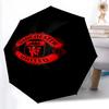 1 Stück stabiler Automatikschirm mit 8 Speichen, Manchester United Manchester City Schirm, Digitaldruck, Faltbarer Schirm für unterwegs im Freien