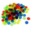 Paket med 100 bingomarker (Flerfärgad) – 1,5 cm genomskinliga markörer för bingo, räkning och spel