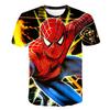 New Spiderman Tshirt Boys Print T Shirt Unisex Avengers Tee Clothes Children Cartoon Top For 4 6 8 10 Years Kids Birthday Wear