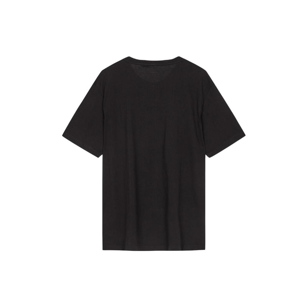 Calvin Klein Colorblock Letter Print Crew Neck Short Sleeve T-Shirt Unisex Tops Black J400168-BEH
