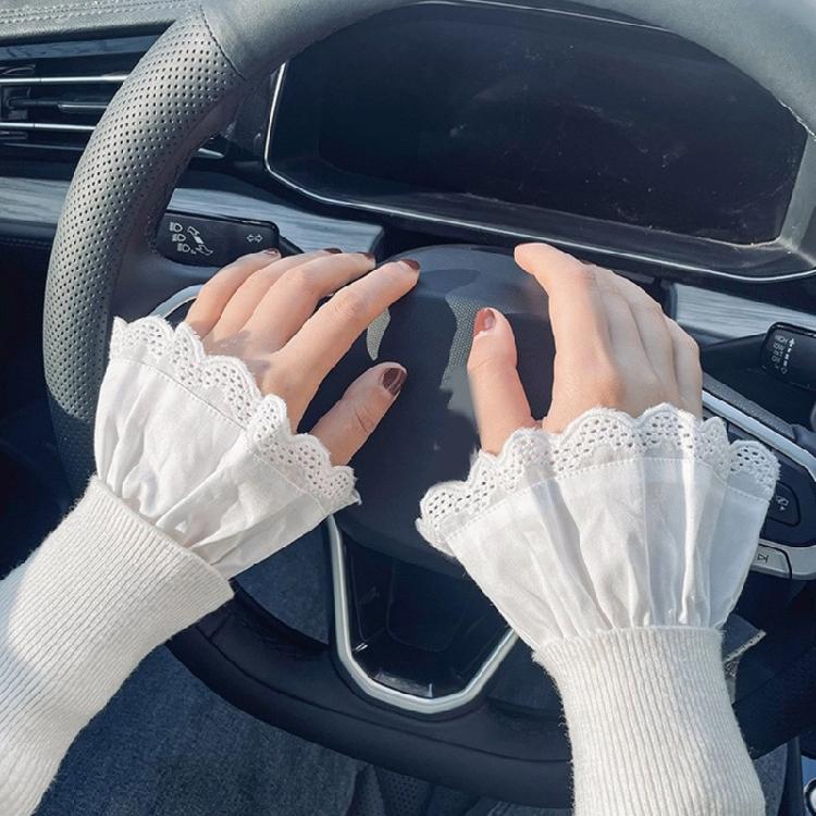 Kaftanik na nadgarstek z wróżkami Odpinana elegancka opaska na nadgarstek Rozszerzana opaska na nadgarstek z organzy Falbankowa opaska na nadgarstek