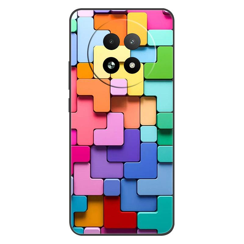 For Realme 13+ 5G Case Silicone Luxury Space Soft Bumper for OPPO Realme 13 Pro Plus 5G Phone Cover TPU Fundas Fashion Bag