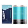 12Pieces Professional Art Pencil Ergonomic Hexagonal Grip Sketch Pencils For Artists Beginner Student Sketching Drawing