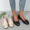 Fashion Elegant 2024 New Hot-selling Versatile Solid Color Comfortable Slip-on Women's Shoes New Flat Shoes Round Toe Women's Loafers