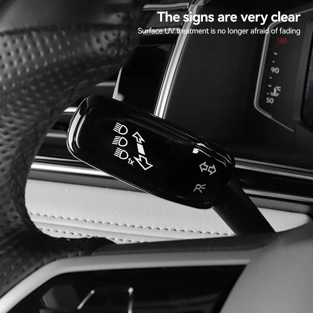 For VW Golf 7 7.5 MK7 Golf 8 MK8 Tiguan L Tilbehør Interiør Ratt Hovedlysbryter Kontrolldeksel Viskerbryter Trim
