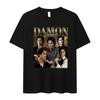 Damon Salvatore IanSomerhalder TV Drama Pattern Tshirt for Women Retro Gothic Fashion Oversized Tshirt for Women's Street Wear