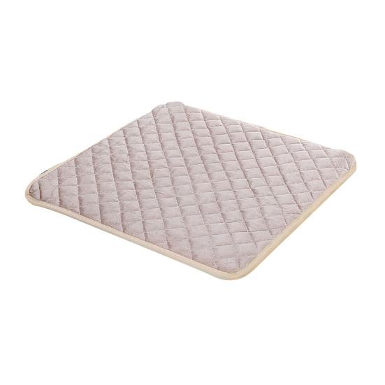 Chair Cushion with Straps Dustproof Decorative Polyester Household Restaurant Dining Stool Cushion Pad for Daily Use