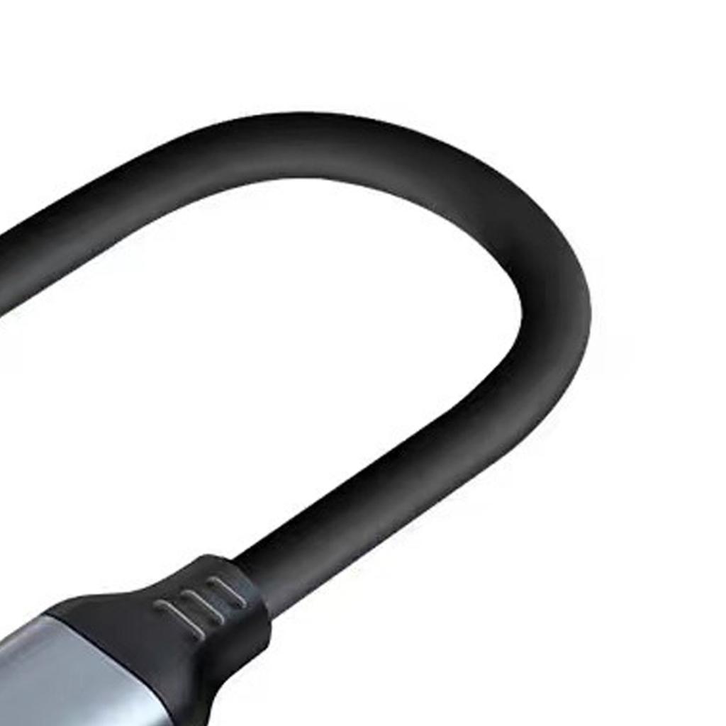 Headphone Jack Adapter TPE Type C Male To 3.5mm Female Headphones Adapter Cable for Listening To Music Grey