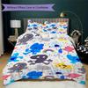 Biancheria da letto con motivo BFDI, Set piumone Copripiumone Federa Regalo di compleanno per la casa(1 * copripiumino + 2 * federa, senza nucleo)_lx