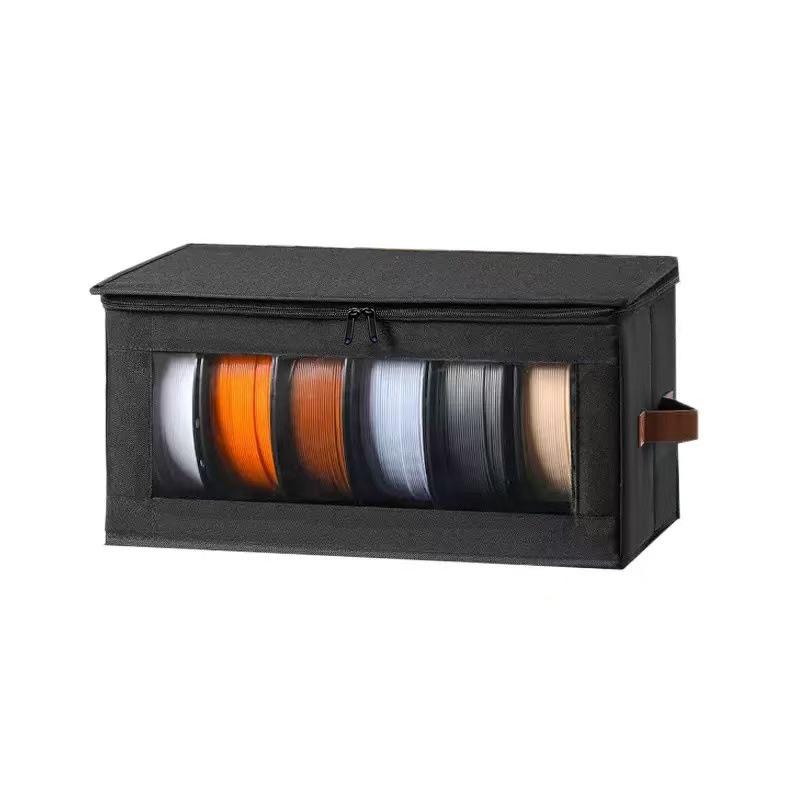 Boîte de rangement spéciale pour consommables d'impression 3D, Boîte de rangement pour fils entièrement scellée à double fermeture éclair, Dédiée aux studios d'impression 3D