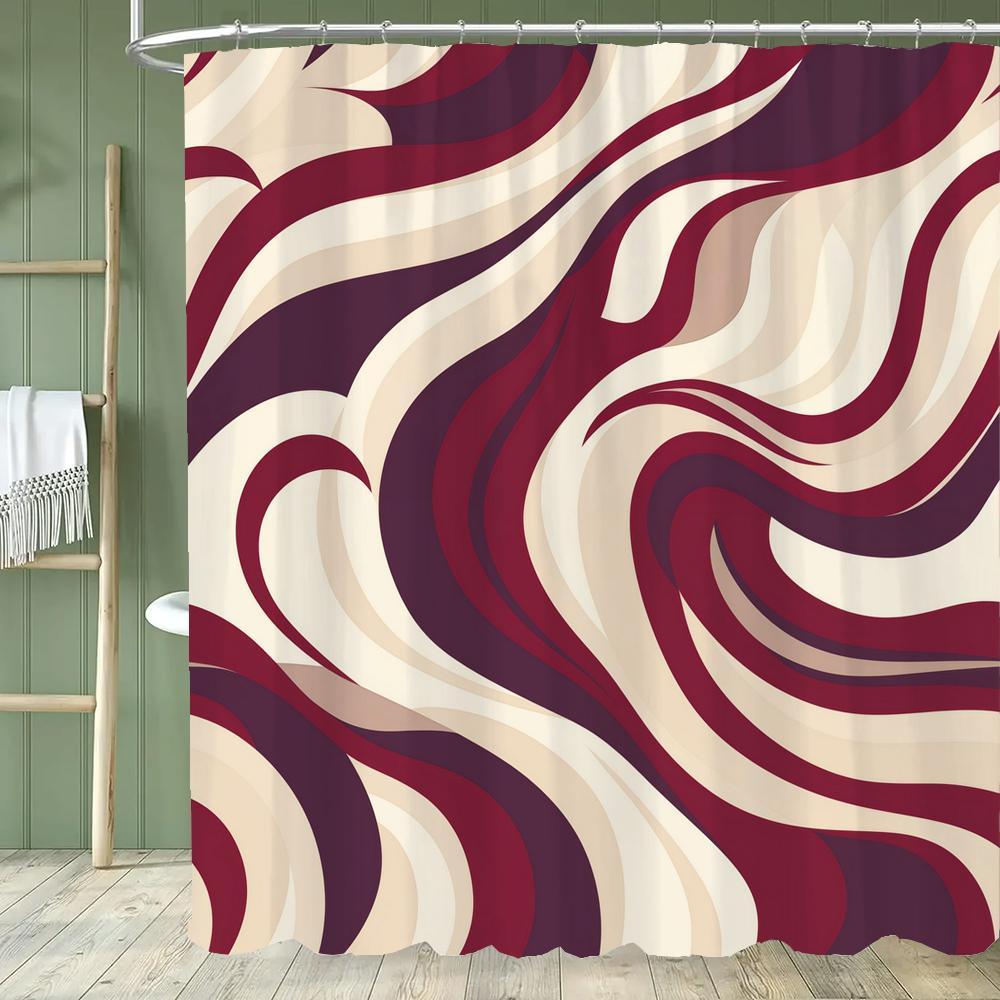 Simple Colorful Lines Modern Fashion Pattern Shower Curtain Home Decoration Creative Shower Curtains