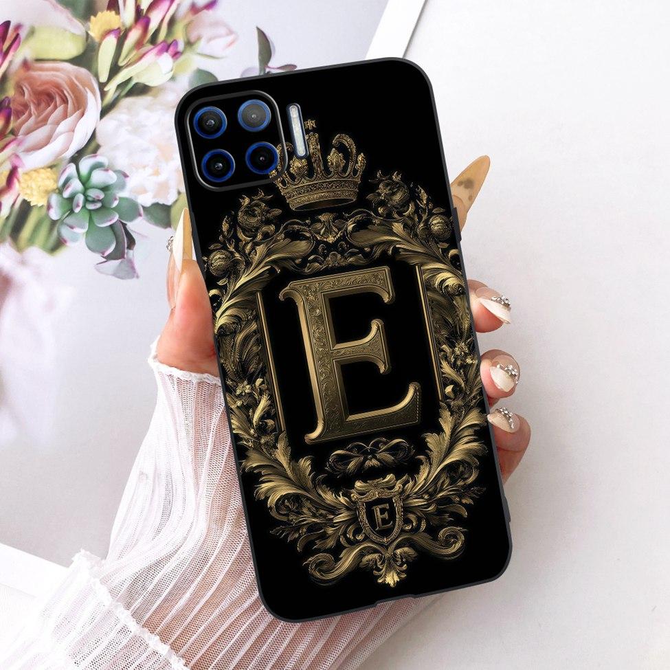 For Motorola Moto G 5G Plus Case Cover Silicone Luxury Crown A-Z Letters 2D Flat Pattern Soft Casing XT2075 XT2075-2 XT2075-3