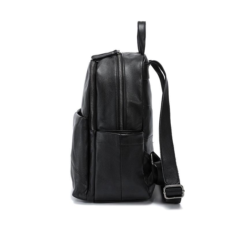 Leather women's bags, new backpacks, women's high-end sense, large-capacity fashion versatile backpacks, college style backpacks