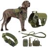 Tactisch Hondentuig Leash Halsband Molle Pouches voor Middelgrote Grote Honden Training Militaire Huisdier Vest Verstelbaar Servicehondentuig