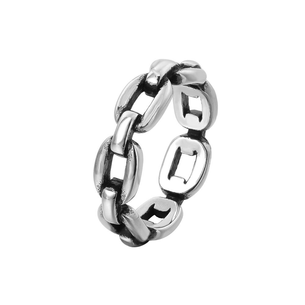 Fashion Simple European and American Cold Wind Chain Jewelry Accessories Party Gift Ring
