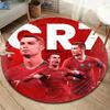 CR7 Round Area Rug,Carpet Rug for Living Room Bedroom Sofa Playroom Decor,Non-slip Floor Mat