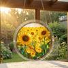 83 Pcs Acrylic Suncatcher Jigsaw Puzzles Stained Glass Style Window Hanging Decor DIY Sun Catcher Kit for Home Garden Decor