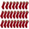 Christmas Stockings with Initials 18 Inches Large Embroidered Letter Stocking Monogram Knitted Stocking for Famliy Holiday Xmas Tree Fireplace