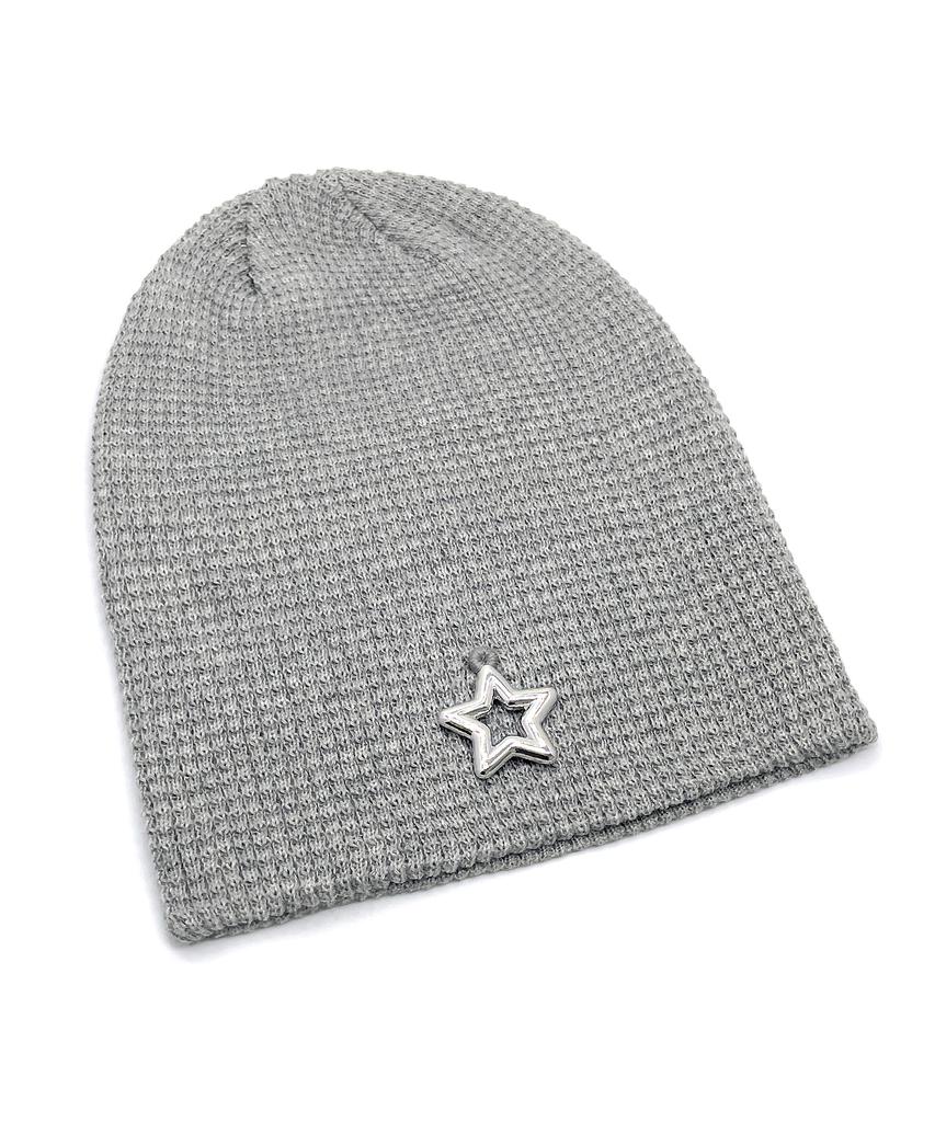 OTHER-worldly Star Summer Knit Beanie [Gray]