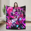 VOX H-Hazbin Hotel Alastor Game Blanket  Warm Soft Graphic Plush Throw Blanket For Couch Chair Bedspread Bed Cover
