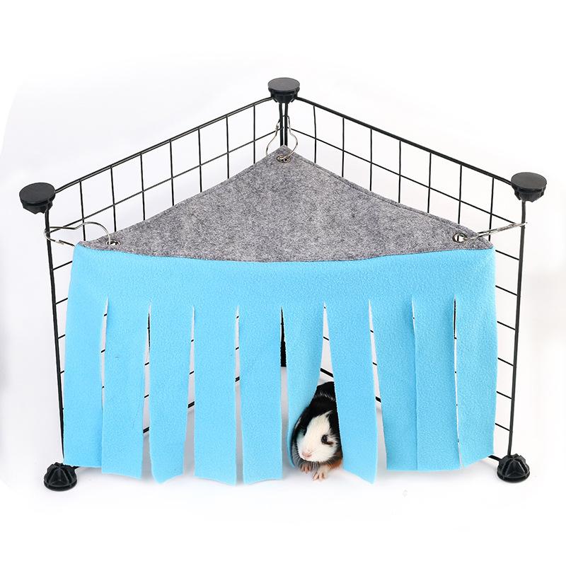 1Pcs Hammock Pet Tassel Corner Hidden House Hideout Cage Accessories Hamster Tent Nest Bed For Guinea Pig Chinchilla Hedgehog