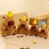 Bambola Peluche Capibara Soffice Kawaii Cuscino Capibara con Tartaruga Peluche Animali Bambini Giocattoli Regalo di Compleanno Decorazione per la Casa