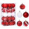 Pcs Christmas Balls Ornaments 2.4 Inch Small Shatterproof Plastic Balls