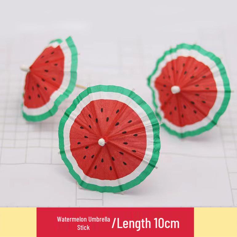 Mini Oil Paper Umbrella Toothpick for Cake Decoration - Disposable Small Ornaments