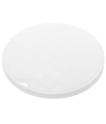 Yamazaki Tower Silicone Trivet, Round, White, Approx. 16cm W X 16cm D X 1cm H, Heat-Resistant, Product Code: 2954