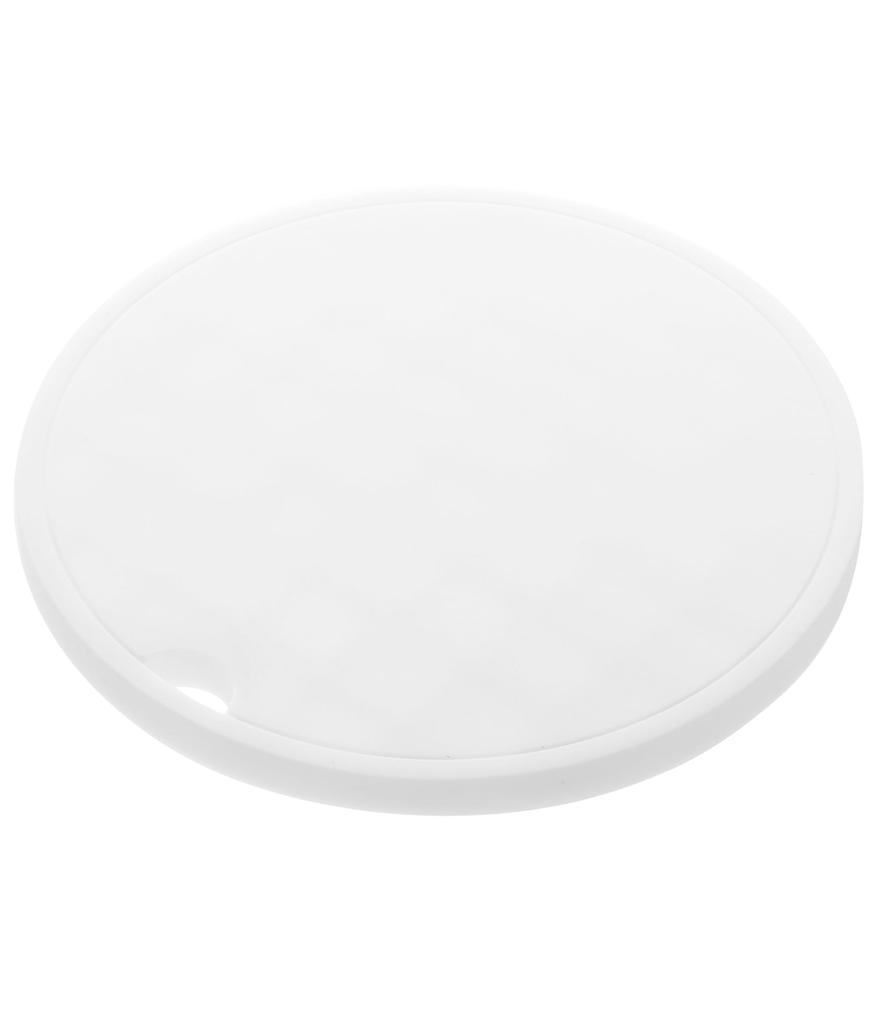 Yamazaki Tower Silicone Trivet, Round, White, Approx. 16cm W X 16cm D X 1cm H, Heat-Resistant, Product Code: 2954