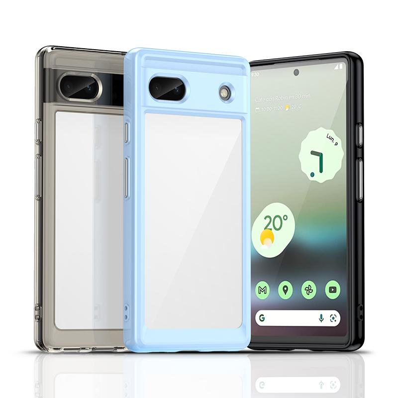 For Google Pixel 6A Clear Case For Google Pixel 6A 7A 7 Pro Cover Funda Funda Hard Translucent Shockproof Phone Bumper Pixel 6A