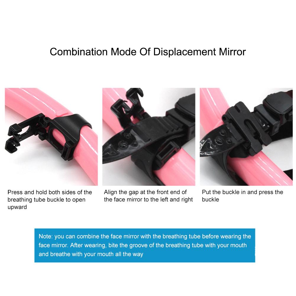 Măști de scufundări subacvatice Set de tuburi de respirație pentru snorkeling Ochelari de protecție anti-aburire din silicon pentru adulți Ochelari Echipament pentru piscină