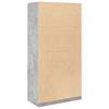 Vidaxl Wardrobe, Concrete Gray Color, 100X50X200 Cm, Chipboard