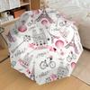 1PC Paris Bicycles Umbrella-8-Rib Reinforced, Automatic Open, Lightweight & Durable, Cute Fashion Accessory for Outdoor-A1233