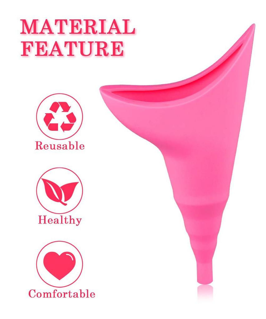 Female Urinal Travel Urination Device & Pee Funnel for Pregnancy Women Camping Hiking Outdoor