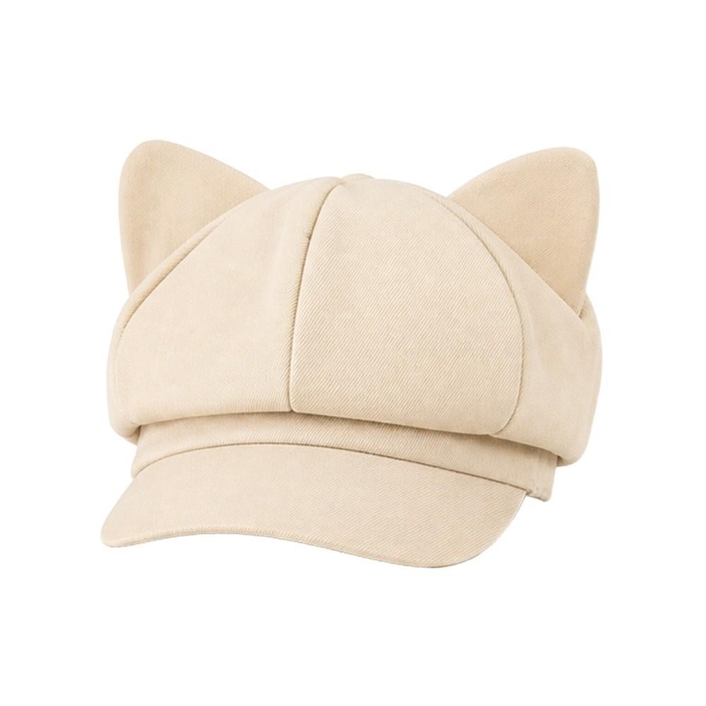 Anti-UV Cat Ear Hat Adjustable Painter Hat Fashion Newsboy Hats  For Women