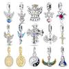 Koperen Engel Maagd Maria Kruis Serie Kralen Hanger Charms Passend voor Originele Armband Kralen Ketting Diy Vrouwen Sieraden
