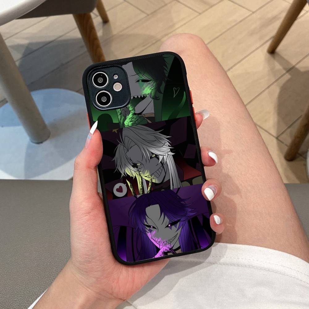 Anime The Freak Circus Pierrot Matte Translucent Phone Case For Iphone 16 ProMax 15 14 13 12 11 X XS PRO Plus