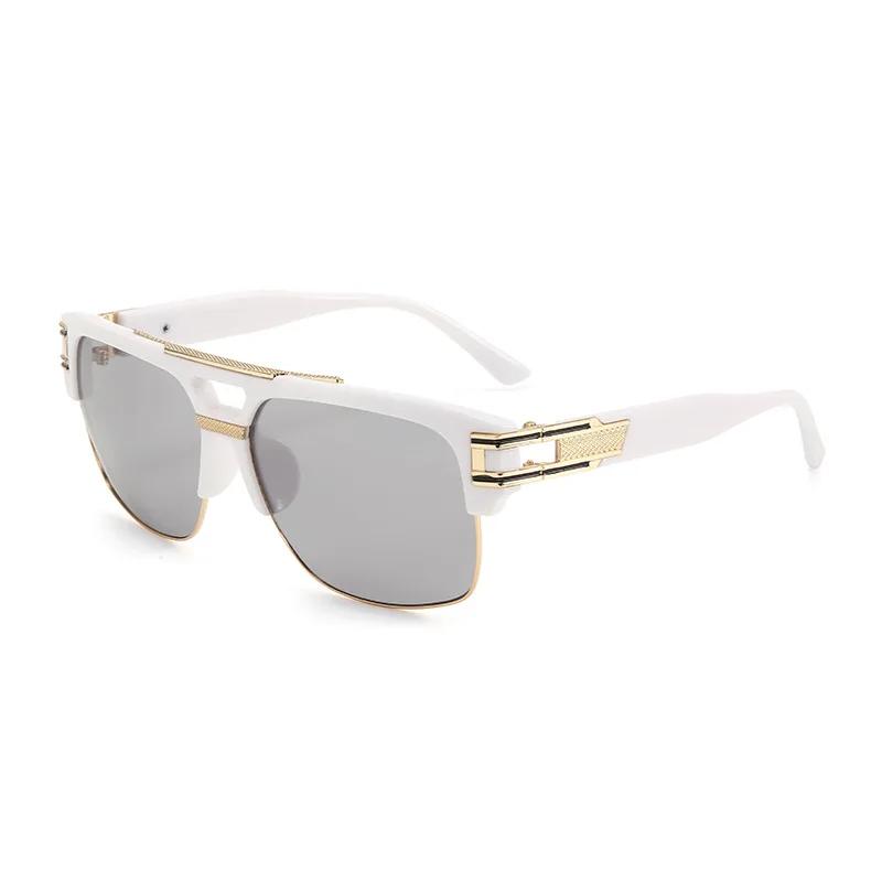 Personalized Retro Punk Sunglasses UV400 Large Frame Unisex Shades for Driving Travel Sun Protection