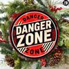 Vintage Danger Zone Round Metal Wall Art Sign 8x8 Inch Aluminum Decor for Home Garage Bar