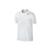 Solid Color Crew Neck Short Sleeve T-Shirt Men Tops White 718834-100
