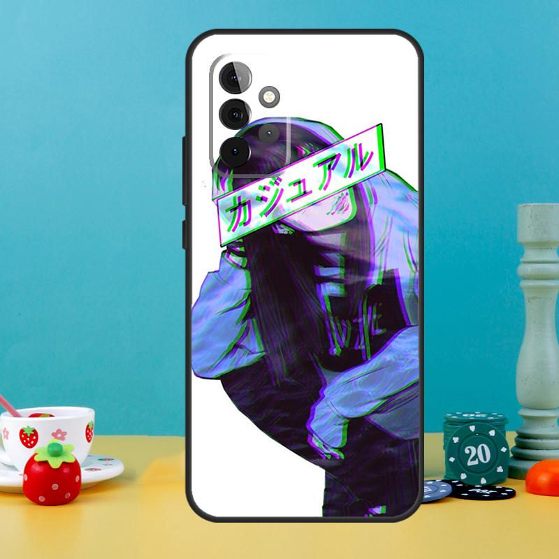 Sad Anime Aesthetic Senpai Case For Samsung Galaxy A15 A16 A05 A26 A36 A56 A52 A53 A33 A13 A34 A54 A14 A35 A55 A22 A32