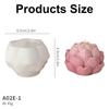 3D Flower Silicone Molds Flower Candle Molds for Epoxy Resin Candle Home Decoration Plaster Decoration Cake Fondant