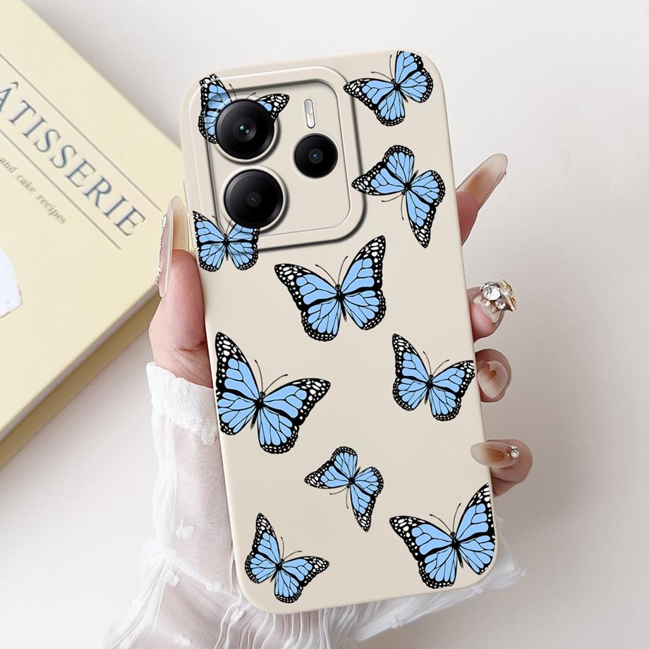 For Xiaomi Redmi Note 14 Pro Plus / Redmi Note 14 14s Note14 Pro Phone Case Silicone Soft Back Cover Dragon Cat Flower Butterfly
