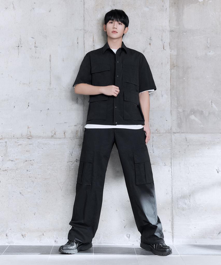 MINDBRIDGE Wide Cargo Full Elastic Waist Pants - 2 Colors Mypt3154
