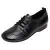 Beef Tendon Sole Leather Shoes Spring and Autumn Flat Sole Comfortable Leather Shoes Women Non-slip Casual Single Shoes Women
